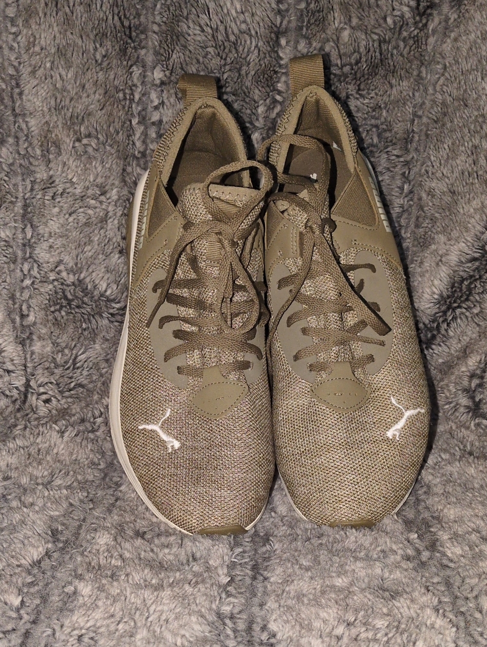 PUMA Men's Cell Vive Luxe Olive Knit Running Shoes Sz 8.5 - Picture 2 of 6